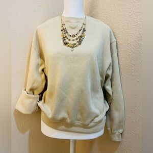 Vintage: Faconnable, Albert Goldberg Lt. Tan Sweater, S (unisex)